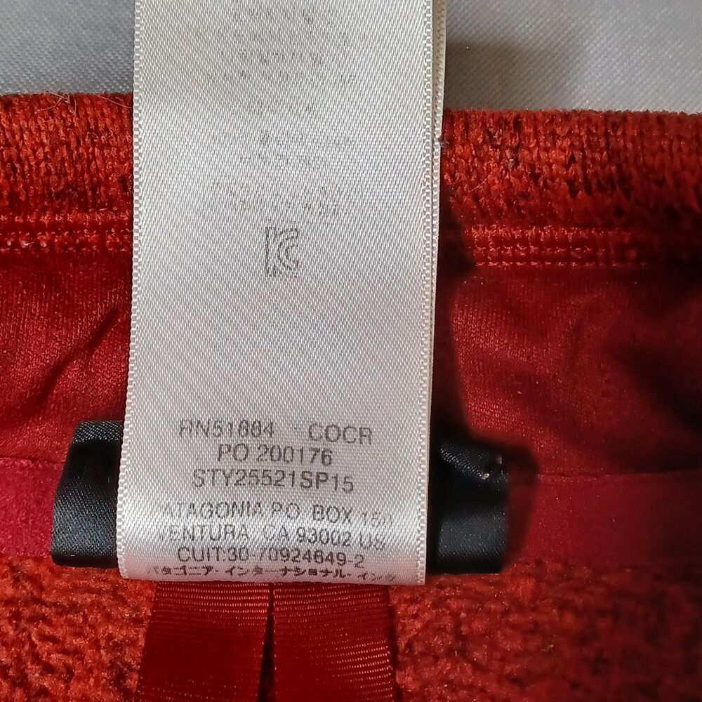 Patagonia Better Sweater Pullover Mens Small Orange 1/4 Zip Fleece Jacket - Picture 10 of 16